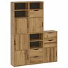 vidaXL Sideskap 5 stk ODDA 40x24x79 cm heltre furu
