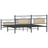 vidaXL Sengeramme i metall uten madrass sonoma eik 180x200 cm