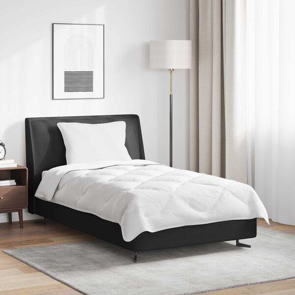 vidaXL Dyne Sett med pute 2 pcs Hvit Mikrofiber