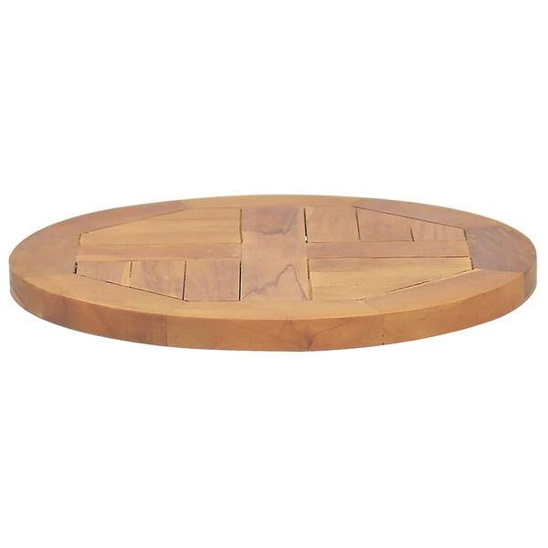 vidaXL Bordplate heltre teak 2,5 cm 40 cm