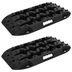 vidaXL Traction Board 2 stk. Svart 57,5x30,5x5,5 cm Forsterket nylon