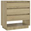 vidaXL Skjenk sonoma eik 70x41x75 cm konstruert tre