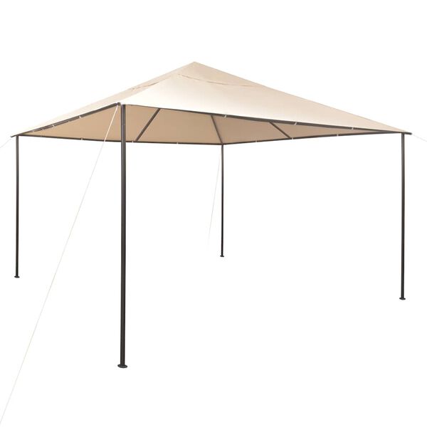 vidaXL Paviljongtelt 4x4 m st&aring;l beige