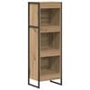 vidaXL Bokskap 40 x 30 x 121 cm Konstruert tre Kunstnerisk Eik