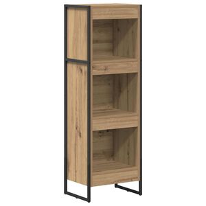 vidaXL Bokskap 40 x 30 x 121 cm Konstruert tre Kunstnerisk Eik