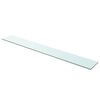 vidaXL Hyllepanel klart glass 110x15 cm