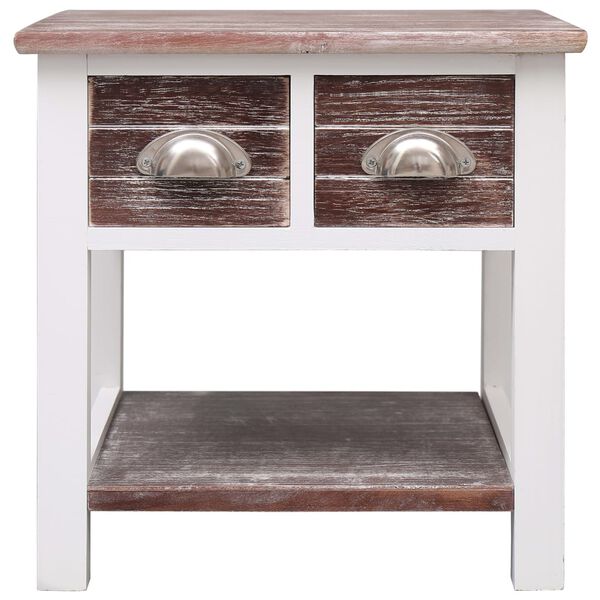 vidaXL Sidebord brun 40x40x40 cm keisertre