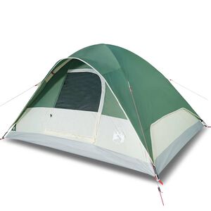 vidaXL Kuppeltelt for camping 6 personer gr&oslash;nn vanntett