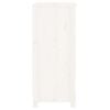 vidaXL Skjenk hvit 70x35x80 cm heltre furu