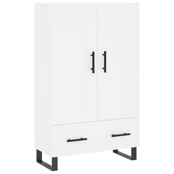 vidaXL Highboard hvit 69,5x31x115 cm konstruert tre
