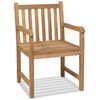 vidaXL Utestoler 2 stk heltre teak