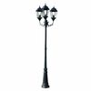 vidaXL Hagelampe 3-armet 230 cm m&oslash;rkegr&oslash;nn/svart aluminum