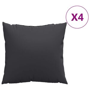 vidaXL Sofaputer 4 stk svart 60x60 cm stoff