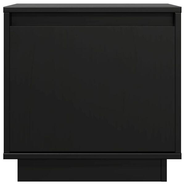 vidaXL Nattbord 2 stk 40x30x40 heltre furu svart