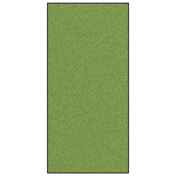 vidaXL Dørmatte Annet Grønn og svart 120 x 250 cm Polyamid og PVC