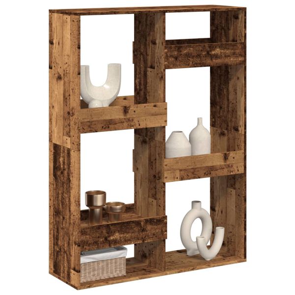 vidaXL Romdeler gammelt tre 100x33x135 cm konstruert tre