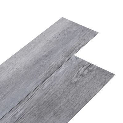 vidaXL Selvklebende PVC gulvplanker 2,51 m² 2 mm matt tregrå