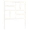 vidaXL Sengeramme med hodegavl hvit liten enkel heltre