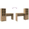 vidaXL Skrivebord med skuff 2 pcs Artisan Eik