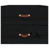 vidaXL Veggmontert nattbord svart 50x36x40 cm