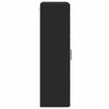 vidaXL Vegghengt skap med hylle Svart 55 x 29 x 100 cm Konstruert tre