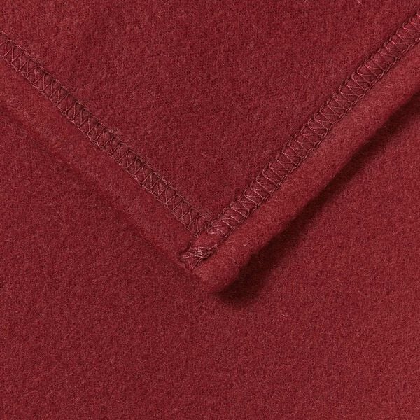 vidaXL Kastteppe Bordeaux R&oslash;d 170 x 130 cm Fleece