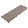 vidaXL Trappematter 15 stk 65x21x4 cm m&oslash;rk beige rektangul&aelig;r kant