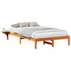 vidaXL Sengestamme Vokset Brun 140 x 190 cm Massiv furu