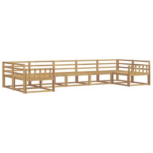 vidaXL Utend&oslash;rs sofa-sett 7 pcs Hvit Solid akasietre