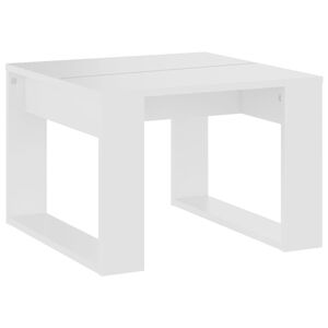 vidaXL Sidebord hvit 50x50x35 cm konstruert tre