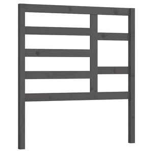 vidaXL Sengegavl gr&aring; 81x4x104 cm heltre furu