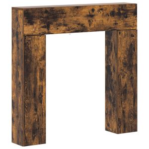 vidaXL Peisramme R&oslash;kt Eik 102 x 18 x 100,5 cm Konstruert tre
