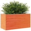 vidaXL Plantekasse voksbrun 90x40x46 cm heltre furu