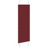 vidaXL Pliss&eacute;gardin Bordeaux R&oslash;d 40x100 cm Stoff Bredde 39,4 cm