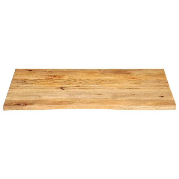 vidaXL Bordplate 110x80x2,5 cm naturlig kant heltre mango