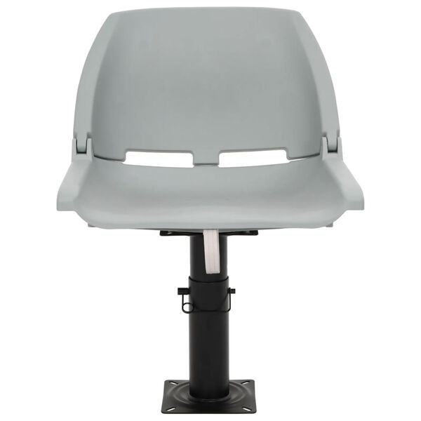 vidaXL Sammenleggbart b&aring;tsetesett uten pute 4 deler gr&aring; 48x51x41 cm