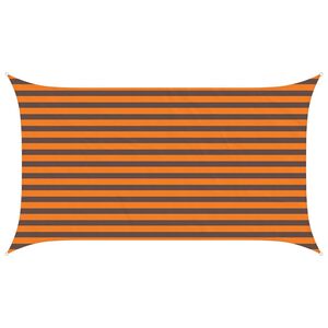 vidaXL Solskygge seil Oransje og Brunt 3,5 x 2 m 100% polyester Oxford