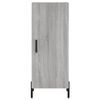 vidaXL Highboard gr&aring; sonoma 34,5x34x180 cm konstruert tre