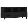vidaXL TV-benk svart 102x36x50 cm konstruert tre