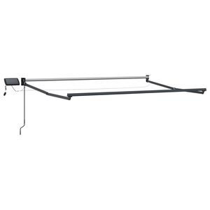 vidaXL Elektrisk uttrekkbar markiseramme Antrasitt 3 x 2 m Aluminium