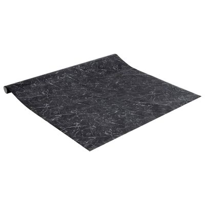 vidaXL Møbelklistremerker selvklebende matt svart 90x500 cm PVC