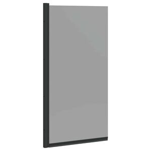 vidaXL Bade dusjvegg Svart 68 x 130 cm Herdet glass