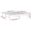 vidaXL Uttrekkbar dagseng 2x(75x190) cm heltre furu