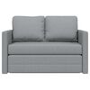 vidaXL Sammenleggbar Sofa seng Lysegr&aring; 112 x 60 x 55 cm stoff