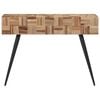 vidaXL Konsollbord 110x34x80 cm gjenvunnet heltre teak