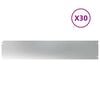 vidaXL Plenkanter 30 stk 20x103 cm galvanisert st&aring;l