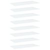 vidaXL Hylleplater 8 stk hvit 80x40x1,5 cm sponplate