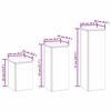 vidaXL Planteholder 3 pcs Rusten Cortenst&aring;l