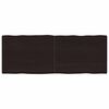 vidaXL Bordplate m&oslash;rkebrun 160x60x(2-4)cm behandlet heltre naturlig