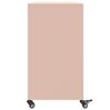 vidaXL Skjenk rosa 100,5x39x72 cm stål